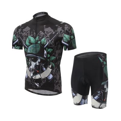 China Antibacterial Wholesale Cycling Singlet Sets Moisture Custom Bicycle Short Sleeve Summer Cycling Wear for sale