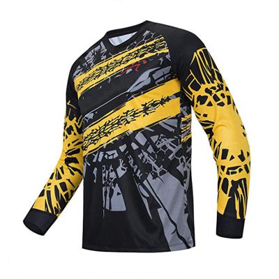 China Anti-UV Polyester Motocross Printing Logo Sublimation Cutsom Cutsom Long Sleeve Motorcycle Wear Tank Top for sale