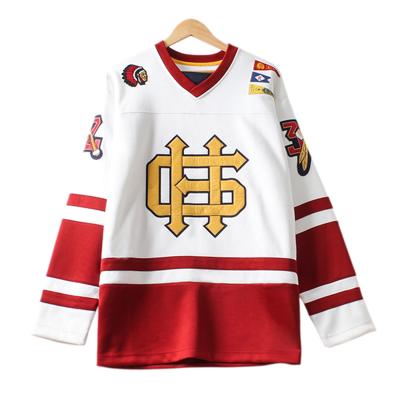 China Breathable Comfortable Quick Fit Professional Custom Design Jersey Ice Hockey Sublimation Embroidery Ice Hockey Uniform for sale