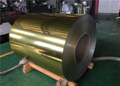 China Goldspiegel-Aluminiumverbundwerkstoff, zusammengesetzte Platten-Blatt-PET-Aluminiumbeschichtung zu verkaufen