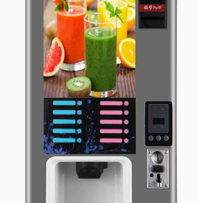 China Juice Automatic Cold Drink Vending Machine Extractor Heating 1600W Cooling 150W for sale