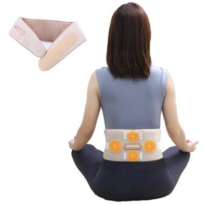 China Fast Heating Waist Heating Abdomen Massage Belly Vibration Massager Belt Auto Cut Lumbar Massager For Pain Relief for sale