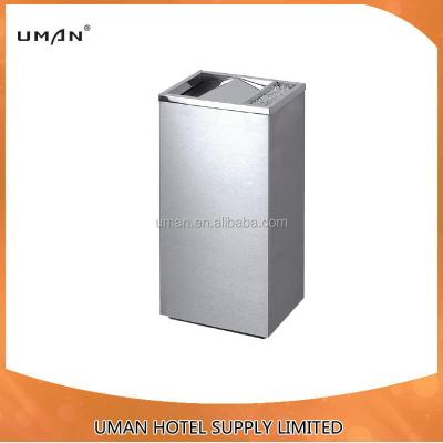 China Stainless Steel Sustainable Indoor Fin Top Trash Bin / Garbage Bin / Metal Trash Can for sale