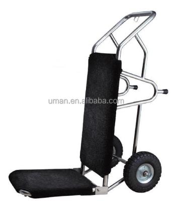 China Eco - Friendly Foldable Metal Luggage Cart For Hotel Lobby for sale