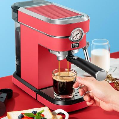 China Wholesale Hotel Coffee Maker Cappuccino Espersso Coffee Machine With Pressure Gauge for sale