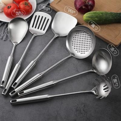 China Viable Amazon Top Saddle Stainless Steel Kitchen Accessories Cooking Tools Stainless Steel Kitchenware Utensil Set for sale