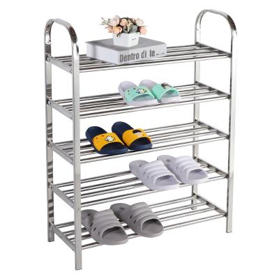 China (Size) Adjustable 4-Tier Storage Shelf Organizer Shoe Rack for sale