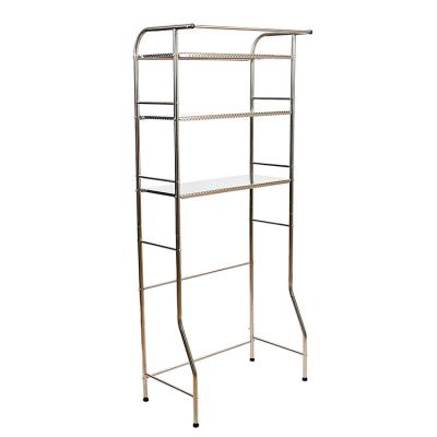 China Durable Bathroom Storage Rack 3-Tier Steel Above Toilet Rack for sale