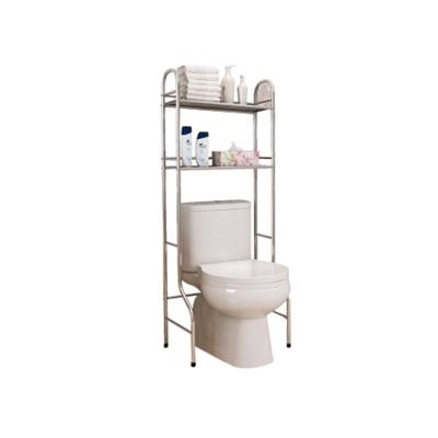 China Durable 2-Tier Bathroom Corner Rack Storage Organizer Bathroom Space Saver Above Toilet Rack for sale