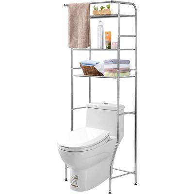 China Amazon Stored Over Toilet Storage Rack Durable Stainless Steel Space Saver Organizer Shelf for sale