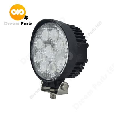 China 12v 24v 48v 27w led forklift light working lamp for forklift parts 4.5 inch for sale