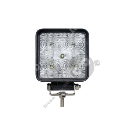 China Diecast Square 15w Aluminum Housing Low Power Led Headlights 12v 24v Offroad Spot Flood Lamp For Car Truck SUV 4WD 4inch for sale