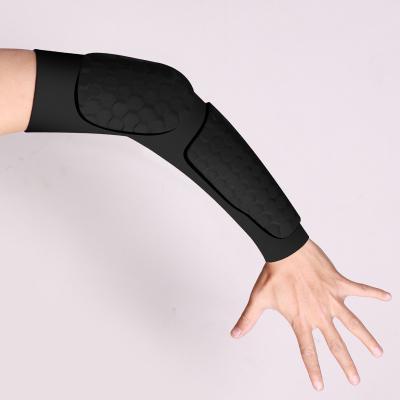 China Double Arm Protector Breathable Anti-collision Honeycomb-type Adult Elbow Support High Elastic Quick-drying Sporting Goods for sale