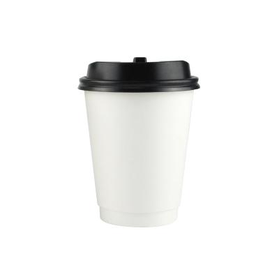 China Custom Printed Double Biodegradable Disposable Beverage Wallpaper Cup Coffee Juice Beverage Takeaway Container With Lid for sale