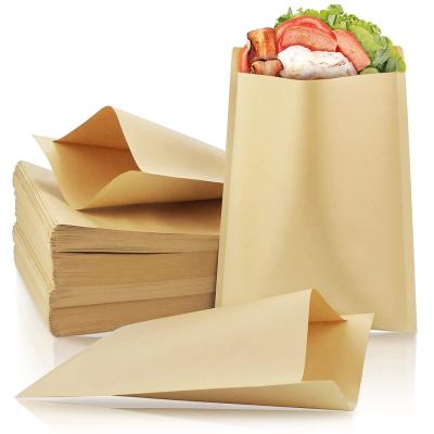 China 100% Biodegradable Brown Haevy Kraft Paper Duty Bag Lunch Bag Biodegradable For Supplier Keep Food Fresh Packing for sale