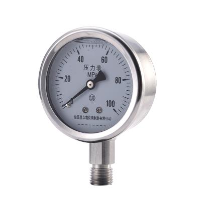 China Full Stainless Steel Heavy Duty Stainless Steel Pressure Gauge For Petroleum for sale