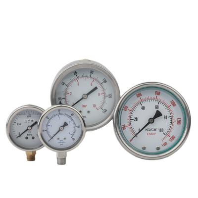 China Promotional Stainless Steel Acetylene Gauge Air Pressure Gauges for sale