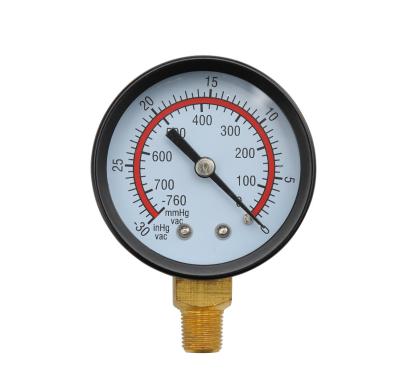 China Brass Wire Connection Vacuum Lower Pressure Gauge For Electric Power for sale