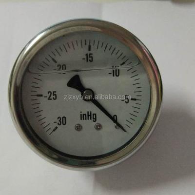 China Zhongxin 2.5 Inch 63MM Plastic Pressure Gauge Vacuum Gauge for sale