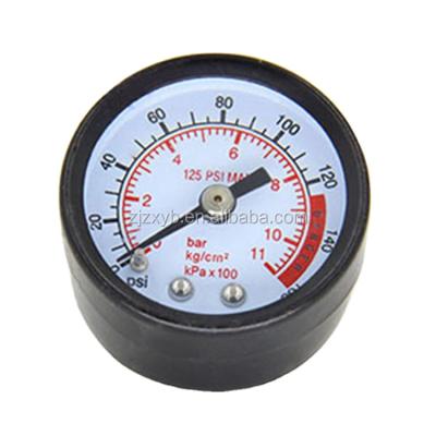 China Lower Type Pressure Gauge Scal Vacuum Black Steel Case Dual Pressure Gauge for sale