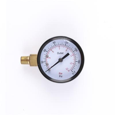 China Brass Hot Sale Port Connection 60mm General Pressure Gauge For Steam for sale