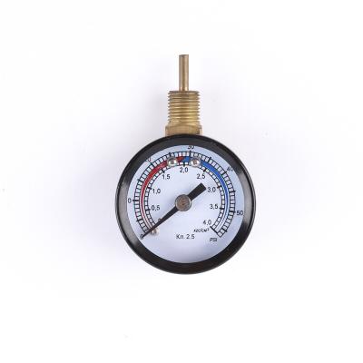 China 40mm Plastic Case Connection Bottom Brass Brass Type Pressure Wire Indicator for sale