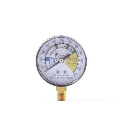 China General Type Brass Bottom Connection Pressure Gauge For Gas for sale