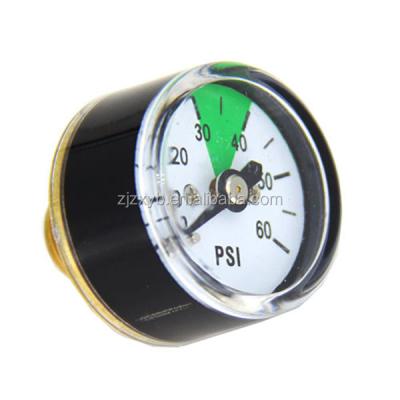 China 25mm Plastic Mini Gauge 0-60 PSI 25mm Install With Cheap Price for sale