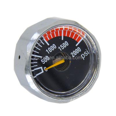 China 25mm plastic micro pressure gauge 0-60 PSI chhatral with promotional for sale