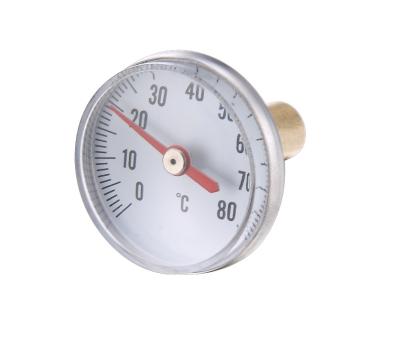 China Small Size Center Mount Indoor 40mm Back Bimetal Thermometer for sale