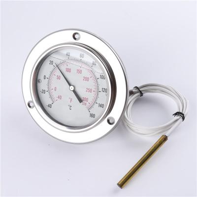 China Stainless Steel Case Liquid Filled Capillary Thermometer for 80mm Mechanical for sale