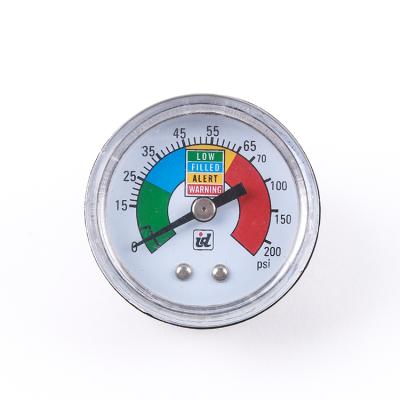 China Vacuum Bottom Pressure Gauge Stainless Steel Connection Oil Filled Pressure Gauge for sale