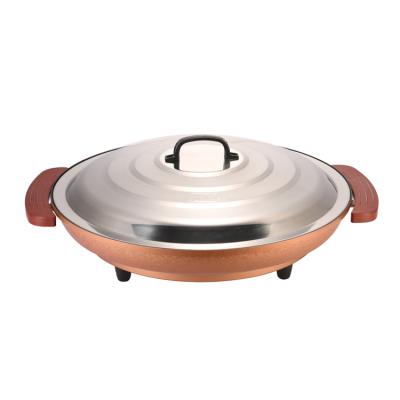 China Household Electric Non-Stick Coating Pan Non-Stick Coating Electric All-in-One Hot Pan for Frying for sale