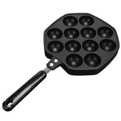 China Viable Bubble Aluminum Alloy Waffle Maker Octopus Nonstick Balls Fried Takoyaki Pot For Sale for sale