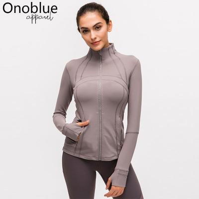 China Other Wholesale High Quality Soft Long Sleeve Workout Fitness Equipment Activewear Gym Sport Use Jacket Autumn Winter Yoga Women Coat for sale