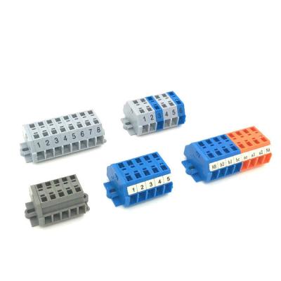 China Replacement Screwless Spring Clamp Terminal Blocks Modular for sale