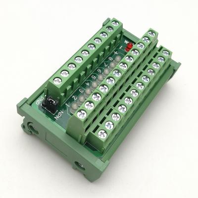 China PLC Sensor Signal Input Distribution Terminal Blocks Breakout Board 8 Arrays for sale