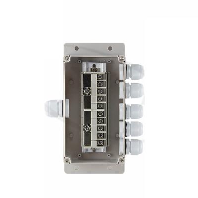 China Cable Distribution Junction Box 158*90*60mm Waterproof  Wall Mount With Connectors Assembly Kit for sale