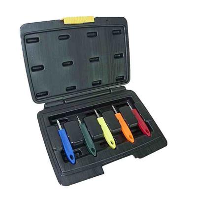 China 5pcs Screwdrivers Car Wire Harness Terminals Pin Remover Release Tool Set Kit for sale