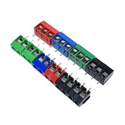 China 5.0mm Pitch PCB Mounted Screw Clamp Type Terminal Blocks 2P 3P Jointed for sale