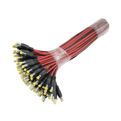 China 5.5mm x 2.1mm 10 inch (30cm) DC Power Pigtail Extension Cable Male for sale