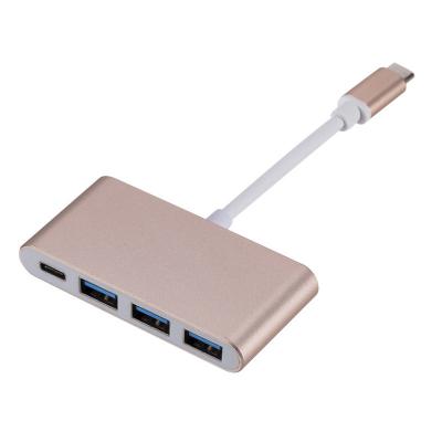 China UBS 3.1 Type-C to 3 Ports USB 3.0 USB-C HUB Adapter OTG Cable High Speed Converter for sale