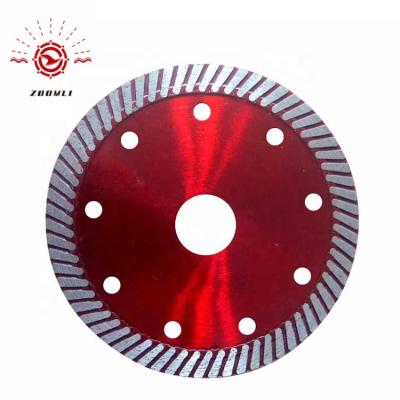 China For Stone 115mm Hot Press Turbo Diamond Saw Blade For Cutting Porcelain for sale