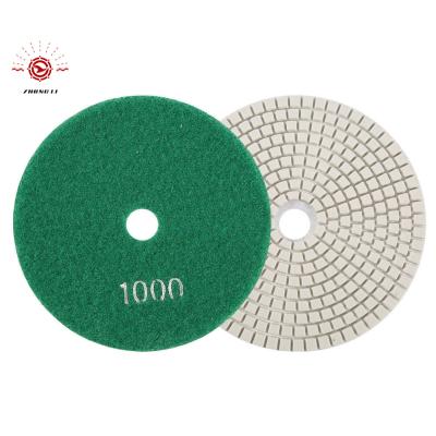 China 4 Inch Diamond Polishing Pad Wet Floor Polishing Stone for Granite Polish for sale