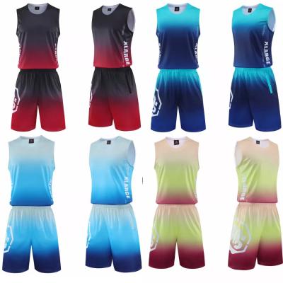 China Antibacterial Custom Design Print Basketball Wear Shorts Set Uniform Men Women Training Sublimation Sportswear Dress Basketball Tank Tops for sale