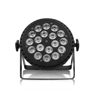 China DJ  18x12w Aluminum Alloy Rgbw Disco Lighting Led Par Can Uplight Stage Lights Dmx Control Sound Activated Dj Show Club Party Lamp for sale