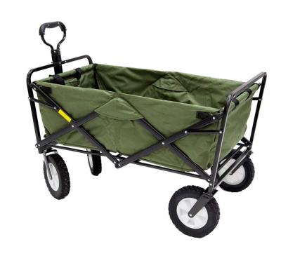 China Hot Selling 600d Steel Outdoor Collapsible Garden Camping Beach Folding Trolley Easy-Carry Foldable Cart for sale