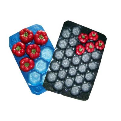 China Fresh Apple Fruit Packaging Custom Fruit Nest Corrugated Plastic Tray Liner for sale