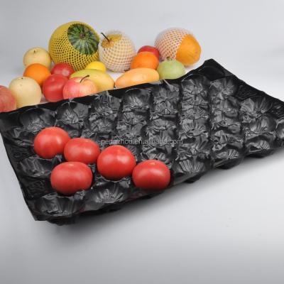 China Plastic Fruit PP Fruit Packaging Tray Insert With 18 Holes For Tomatoes for sale