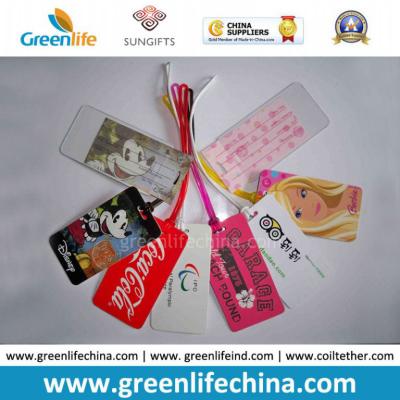 China Factory Price Plastic Custom Imprinted Luggage Tags W/Loops for sale